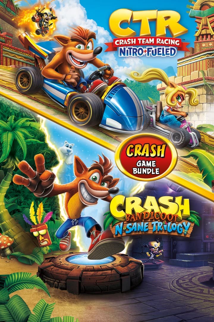 Portada de Crash Team Racing + Crash Trilogy
